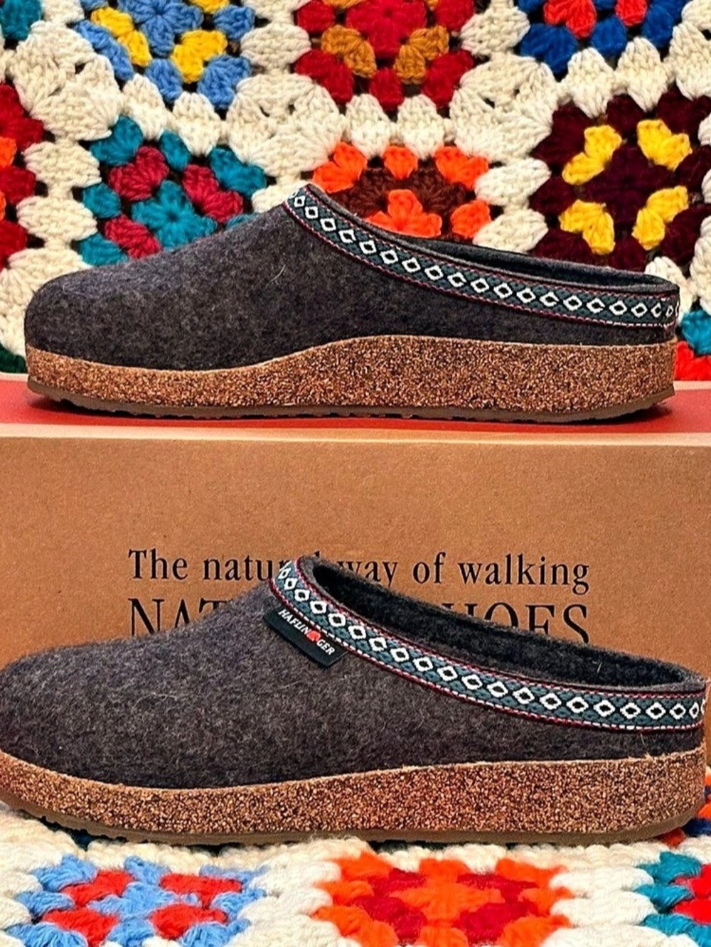 HAFLINGER Grizzly GZ Clogs Grey NIB Size 39